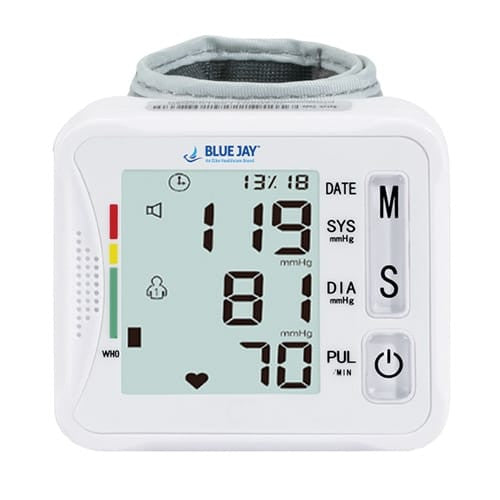 Wrist Blood Pressure Unit with Case Blue Jay Brand-0