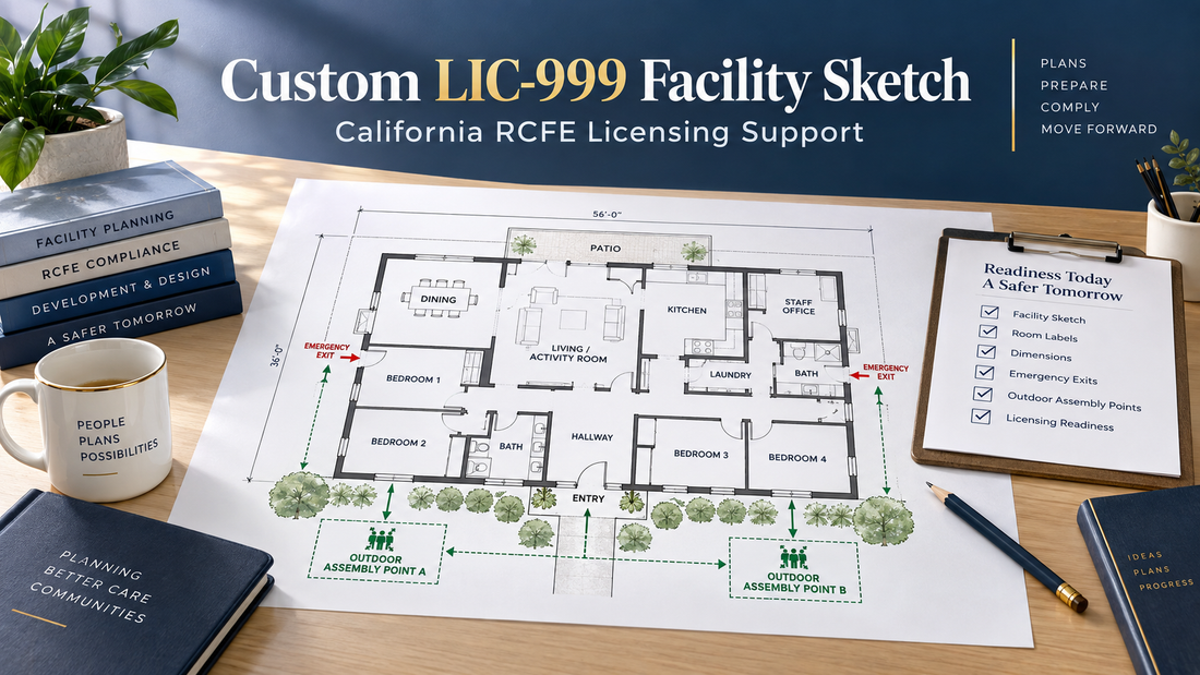 LIC-999 RCFE / ARF Facility Sketch