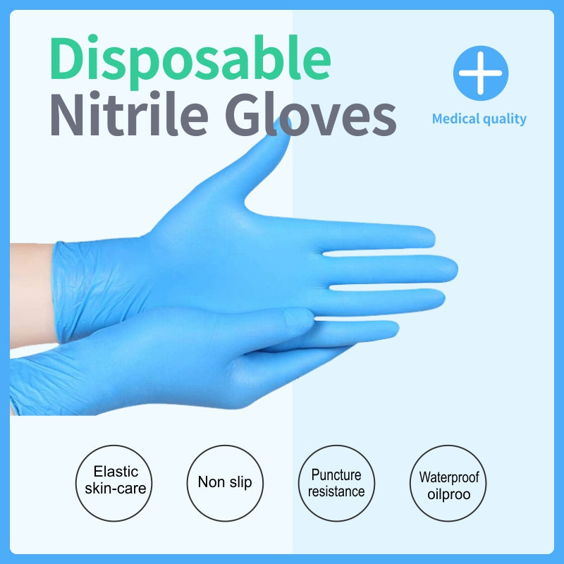 Nitrile Disposable Gloves – Blue | Powder-Free Medical Grade 1000 Pcs-2