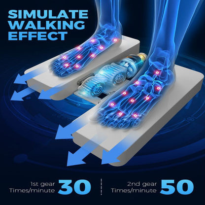 Seated Leg Exerciser Physiotherapy Machine for Seniors(Blue)-3