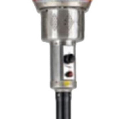 40000 BTU Black Steel Propane Cylindrical Pole Standing Patio Heater Rosenthal Community Care Services