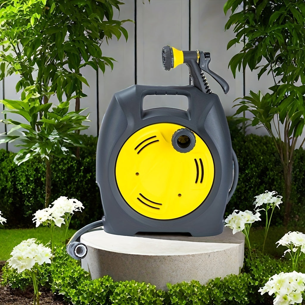 NNETM Garden Hose Reel Trolley with Hose-4