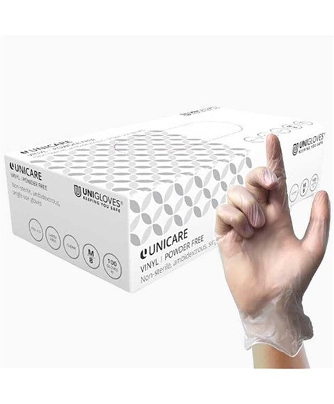 Uni Gloves Unicare Vinyl Powder Free Gloves-0