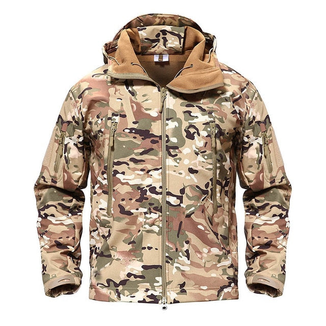 Army Camouflage Airsoft Jacket Men Military Tactical Jacket Winter Waterproof Softshell Jacket Windbreaker Hunt Clothes Vimost Shop
