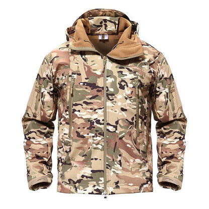 Army Camouflage Airsoft Jacket Men Military Tactical Jacket Winter Waterproof Softshell Jacket Windbreaker Hunt Clothes Vimost Shop