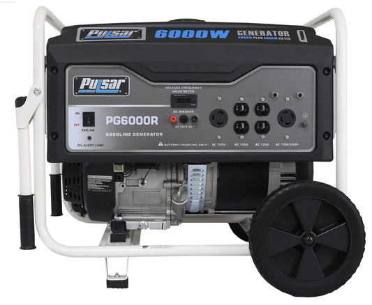 Pulsar  6000W Gas Powered Portable Generator (CARB), 5000 Running Watts-0