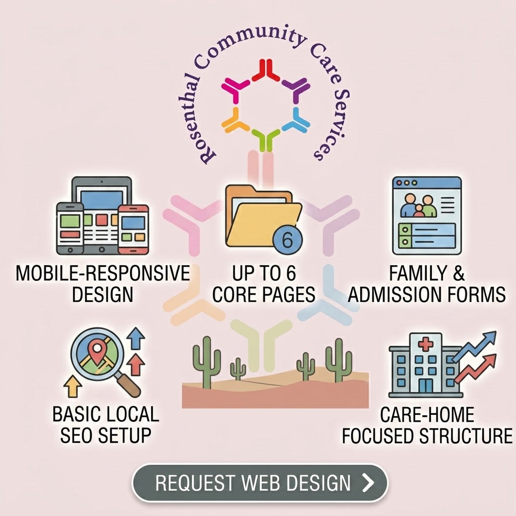 Custom Website Design Rosenthal Community Care Services LLC