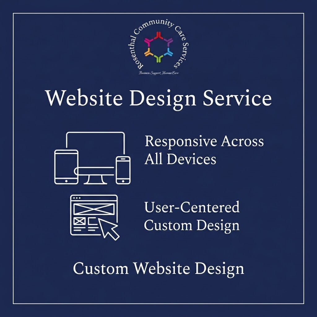 Custom Website Design Rosenthal Community Care Services LLC