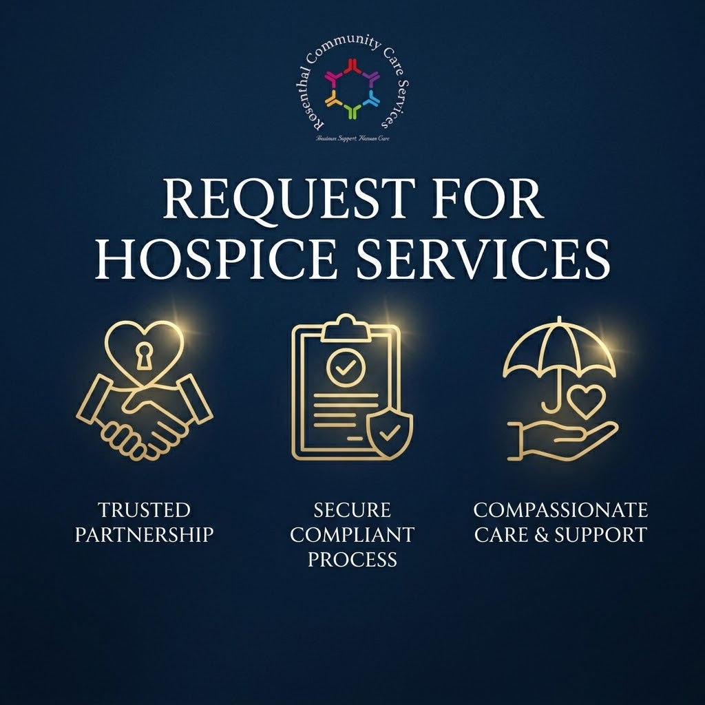 REQUEST FOR HOSPICE SERVICES Rosenthal Community Care Services