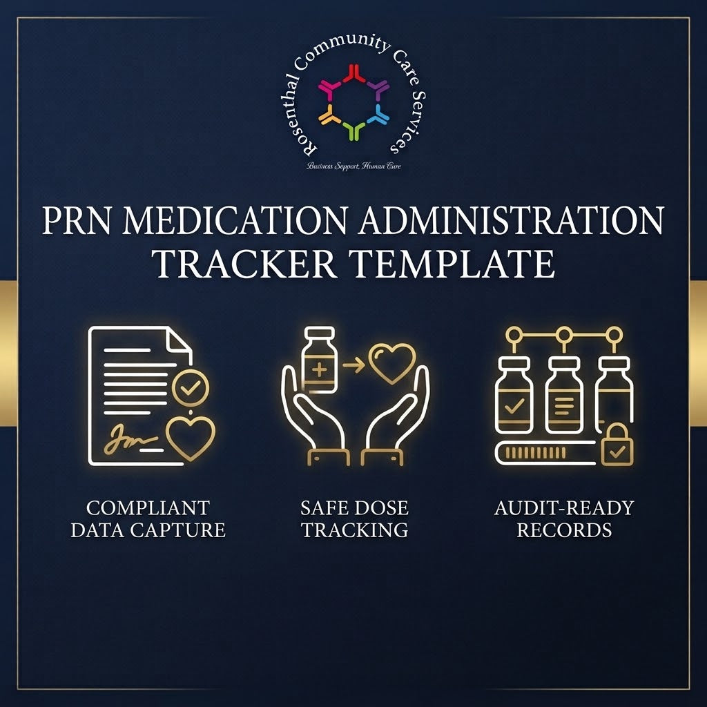PRN Medication Administration Tracker Rosenthal Community Care Services LLC